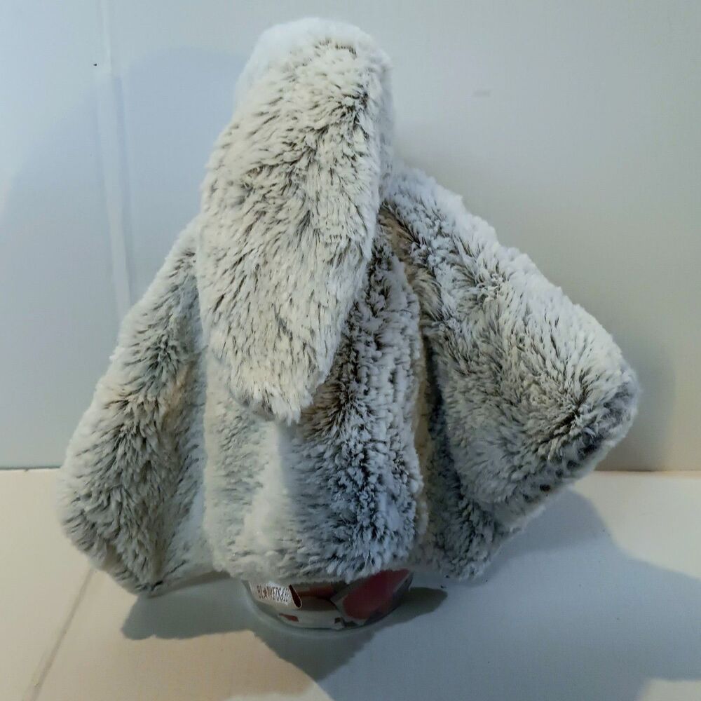 Blankets & Beyond Frosted Gray Bunny Security Blanket-Lovey-2023-14"x14"-Unisex - Picture 2 of 9